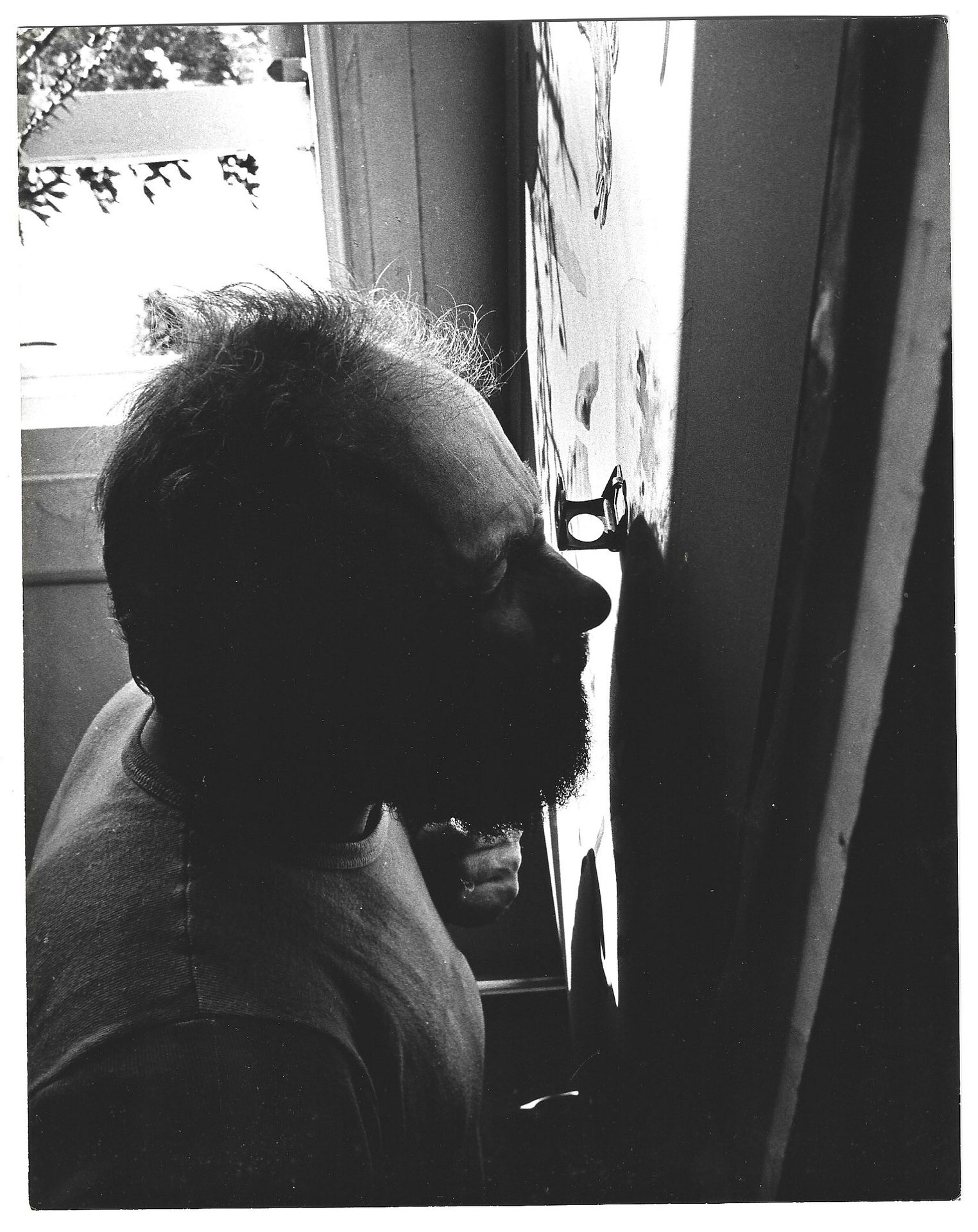 Fred Genis close up view lithograph