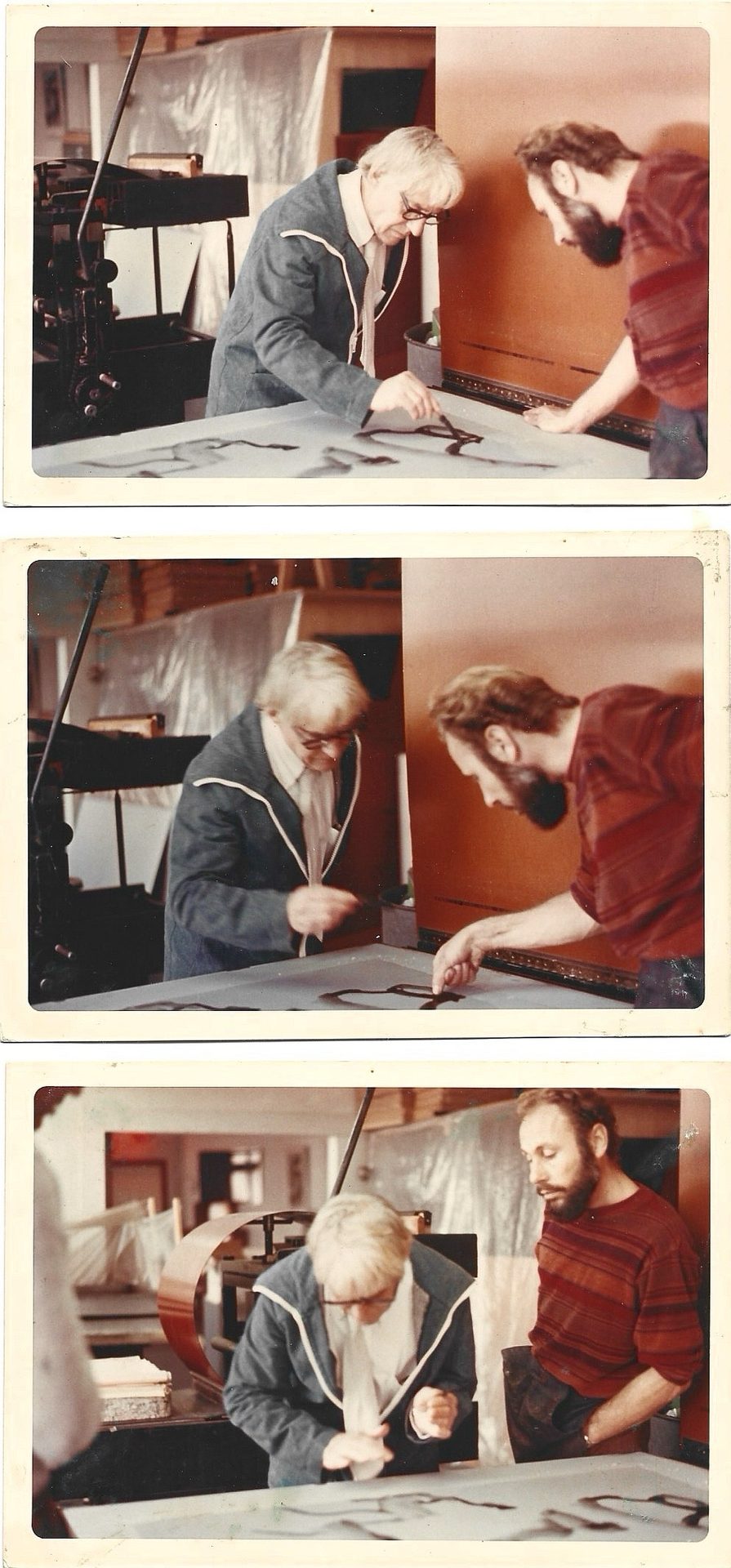 Willem de Kooning in workshop 3