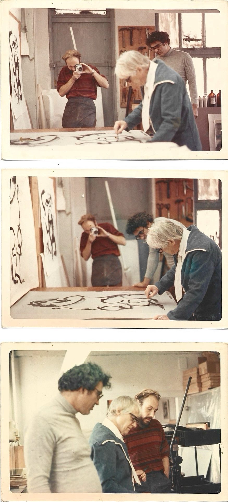 Willem de Kooning in workshop 4