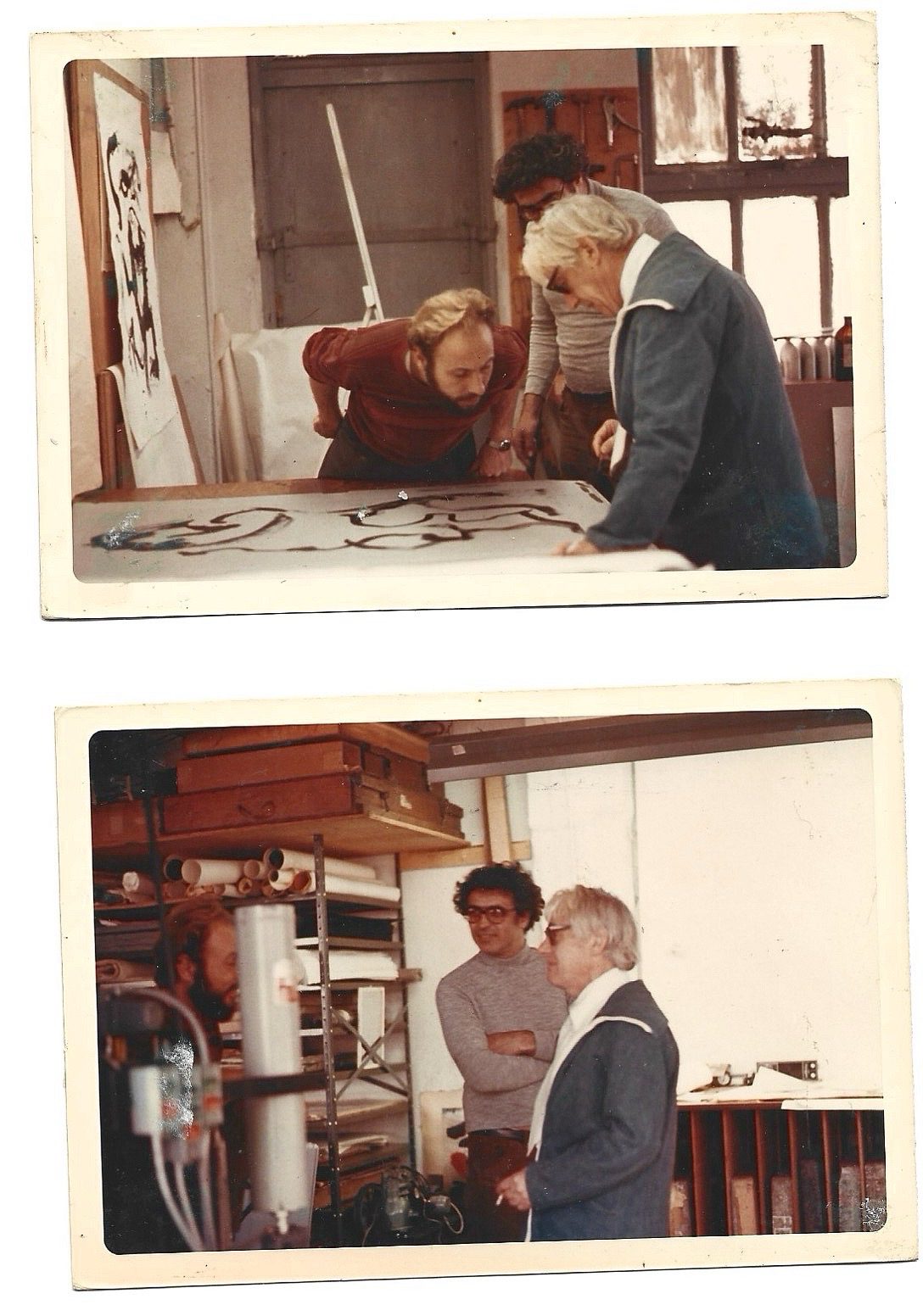 Willem de Kooning in workshop 5