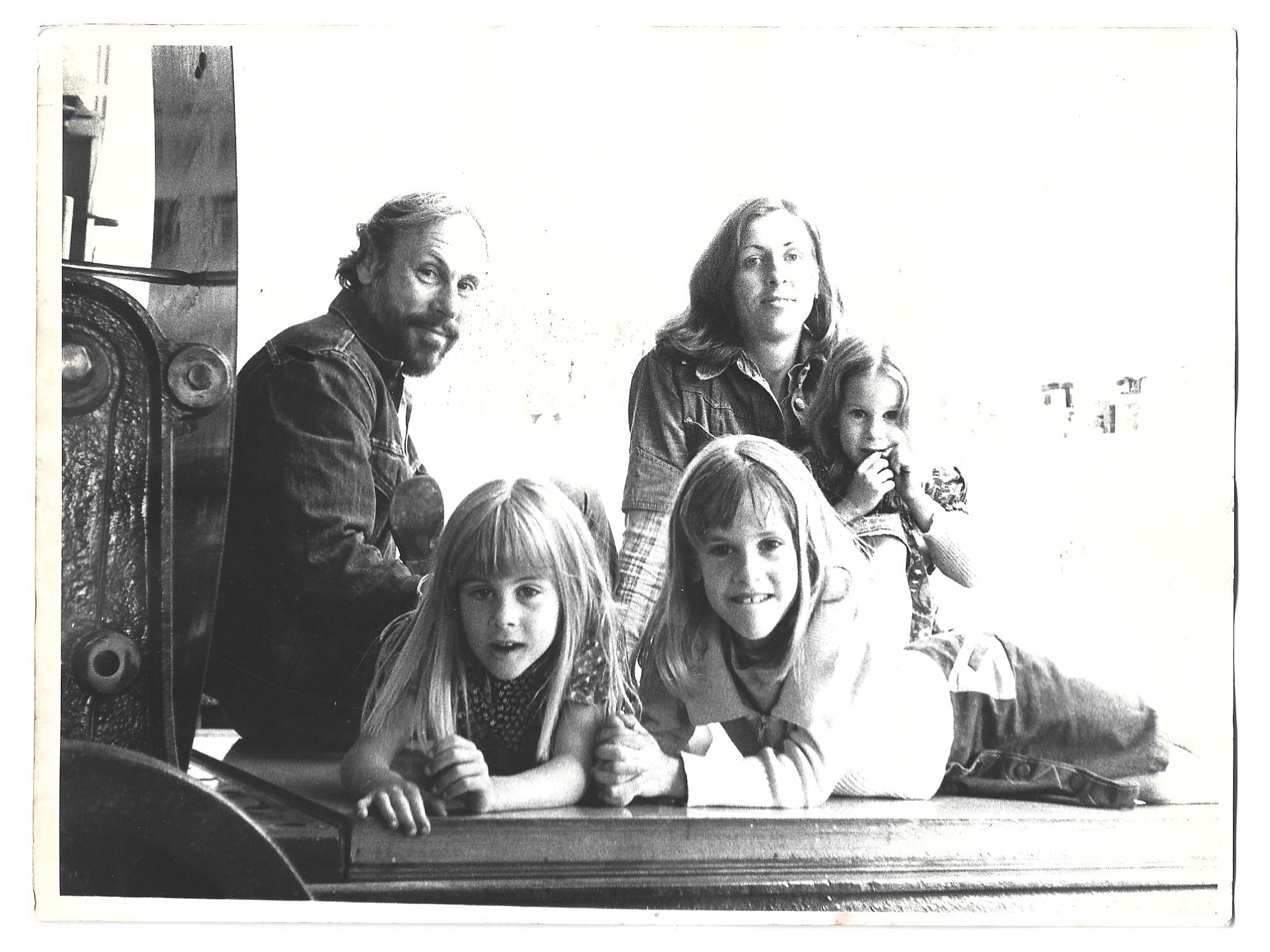 Genis family photo on litho press Friesland