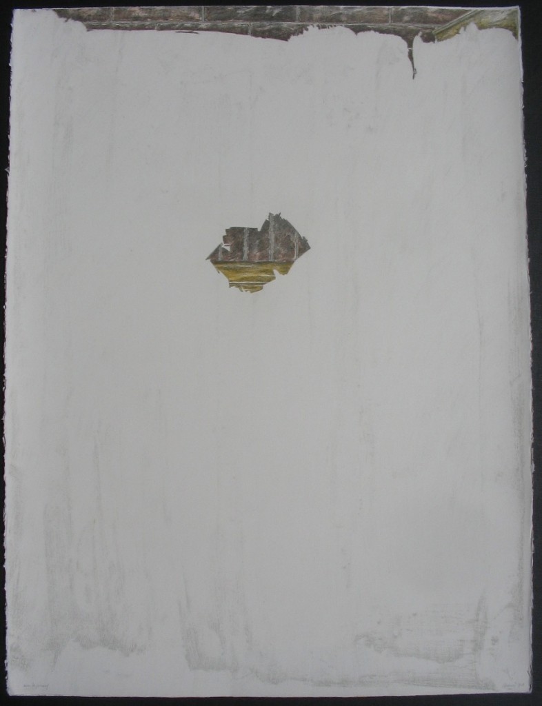 Series of 6 window views. I think it's going to rain today. 76x 56cm