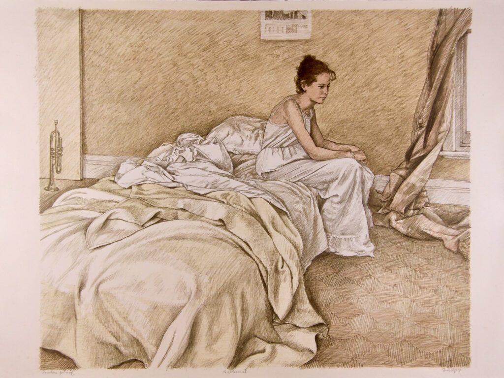 Adolescent - 1987 56x76cm – Brian Dunlop