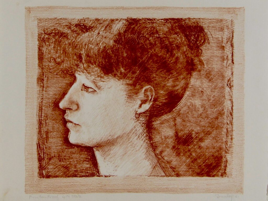 Anna State 4 Red – 1981 20x22cm – Brian Dunlop