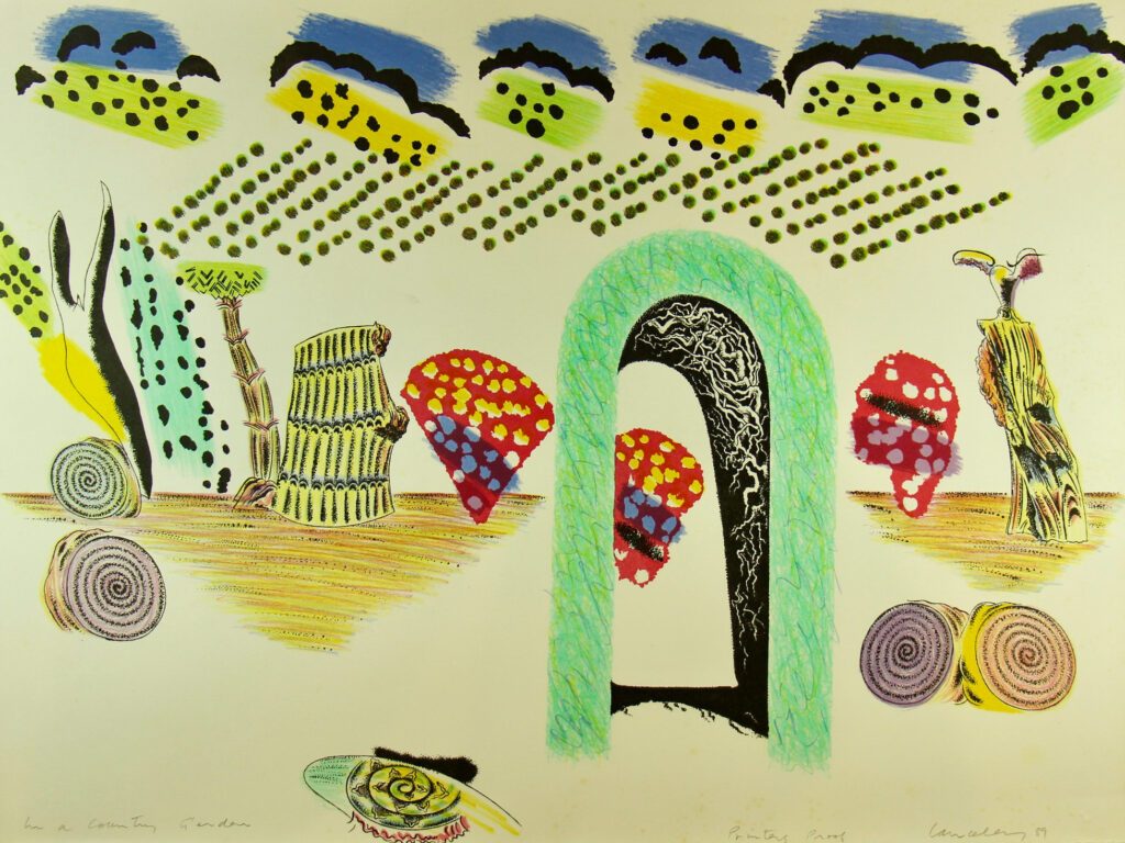 In a Country Garden - 1989 57x76cm – Colin Lanceley