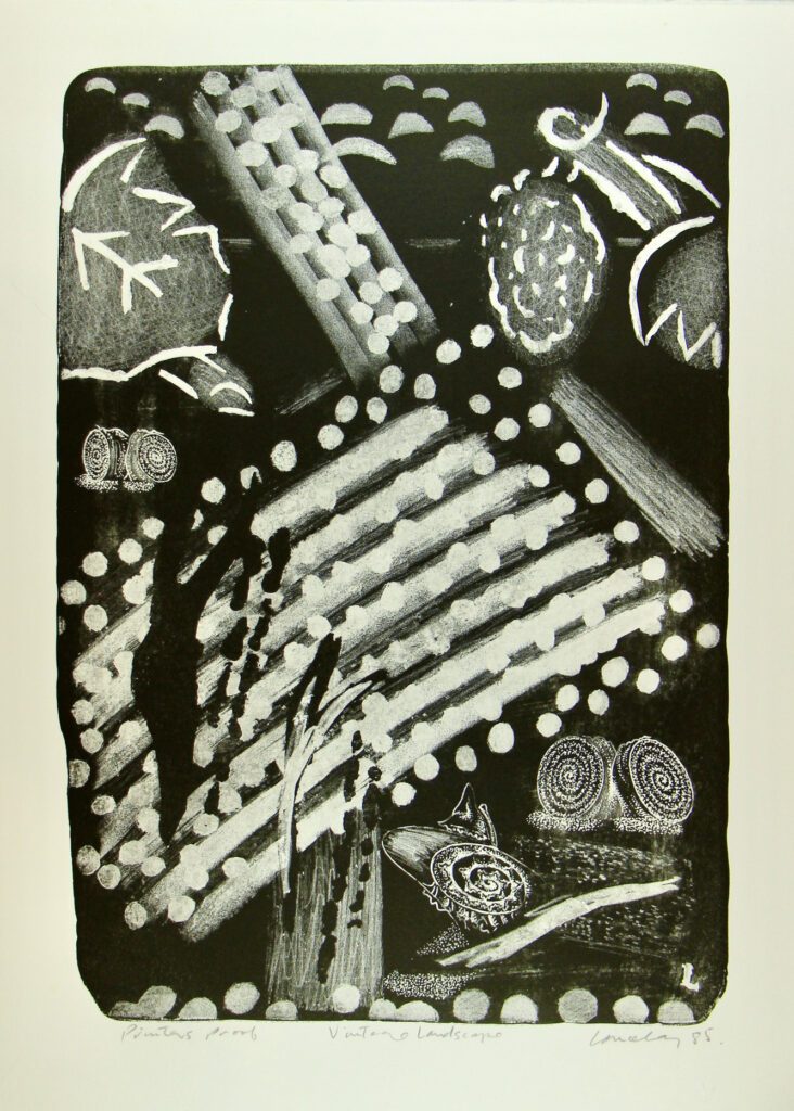 Vintage Landscape (Negative Image) - 1985 54x38cm – Colin Lanceley