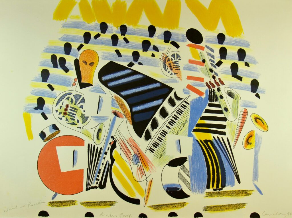 Wind and Percussion - 57x76cm – Colin Lanceley
