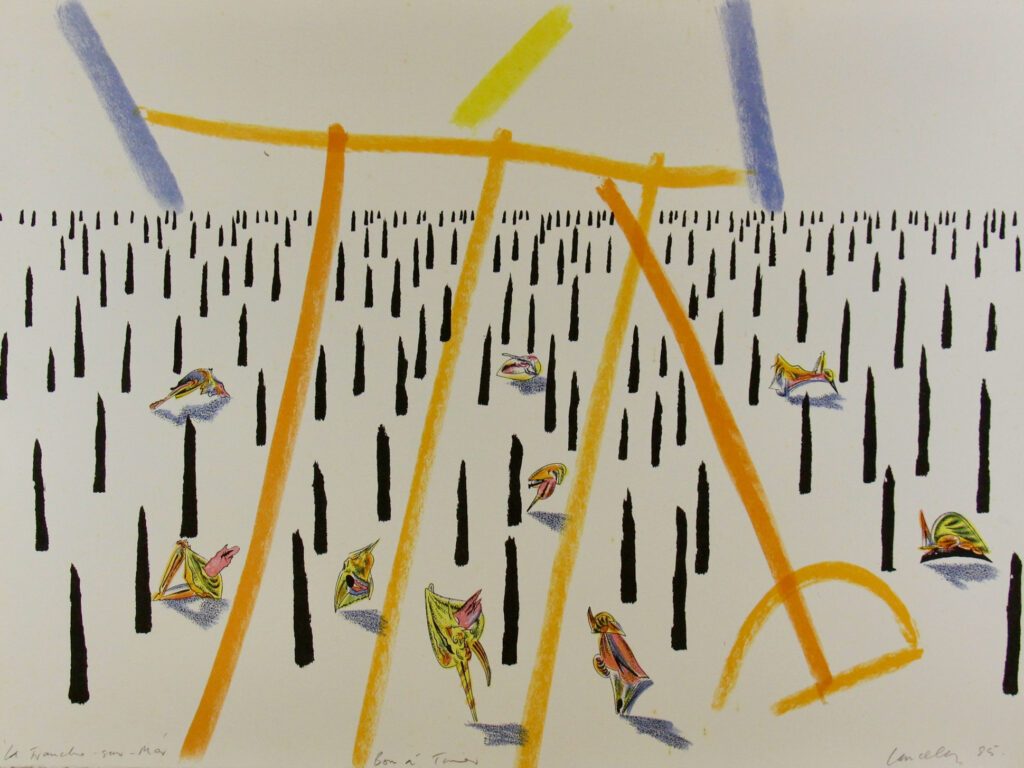 La Tranche Sur Mer -Places No 1 (Set of 7) 1985 58x78cm – Colin Lanceley
