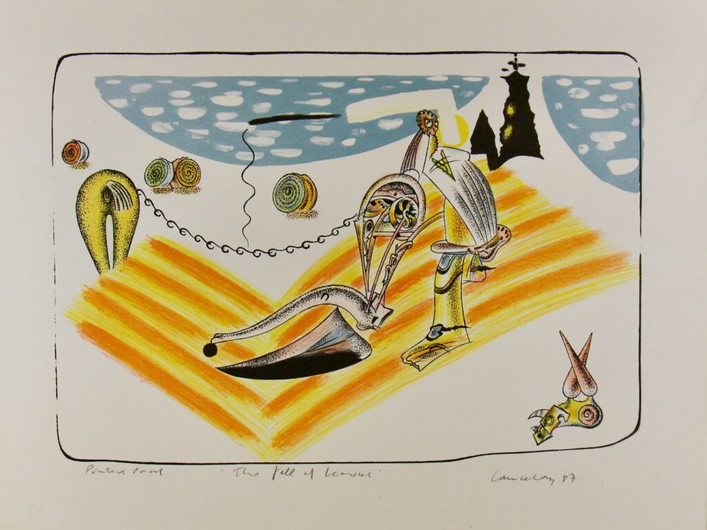 The Fall of Leaves - 1987 57x76cm – Colin Lanceley