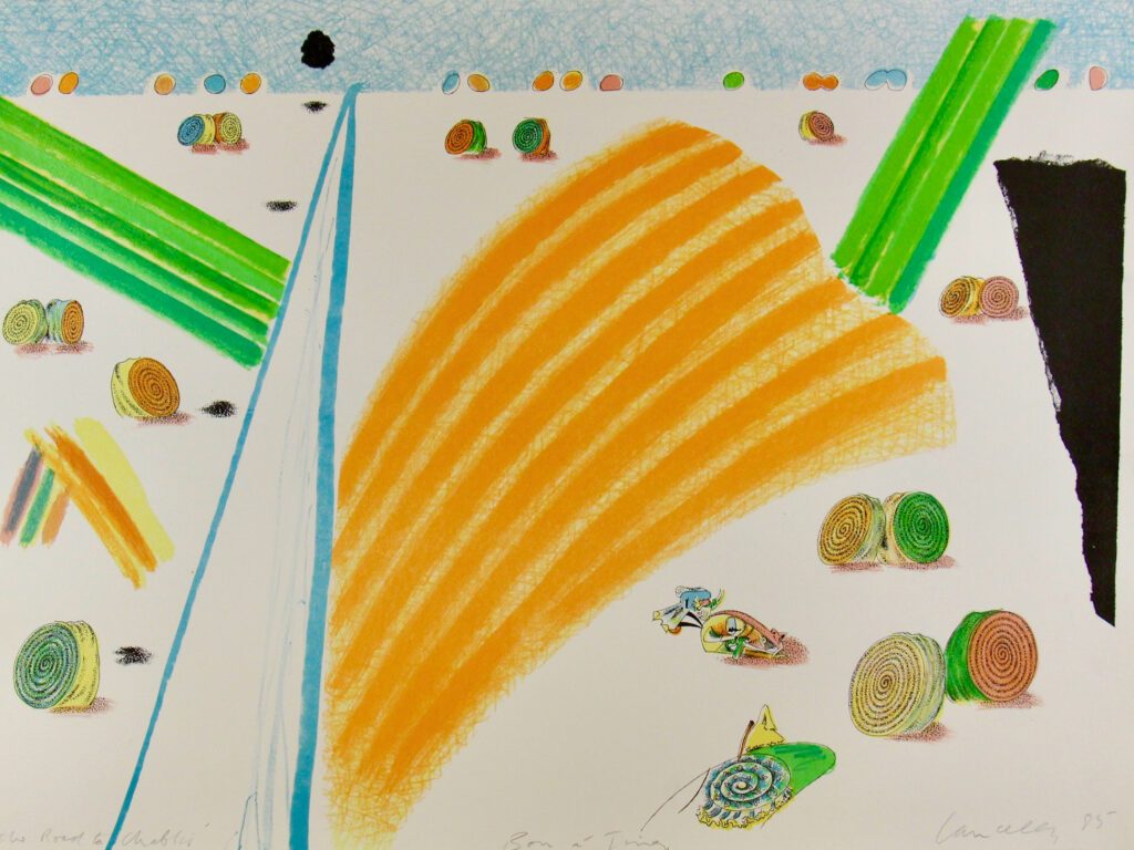 The Road To Chablis - Places No 2 (Set of 7) 1985 59x78cm – Colin Lanceley