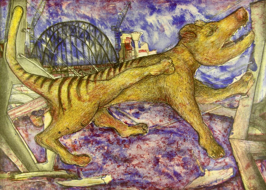Anzak Bridge Tiger – 1999 57x76cm – Daniel Moynihan