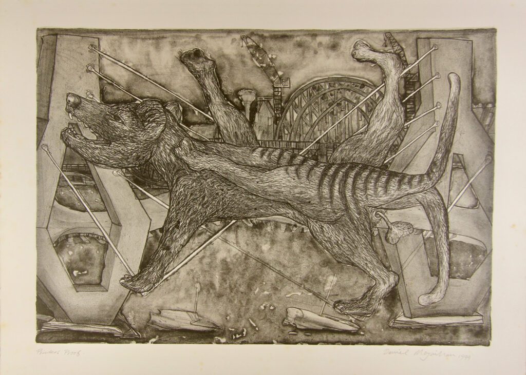 The Genis Black Walk Tiger – 1999 57x76cm – Daniel Moynihan