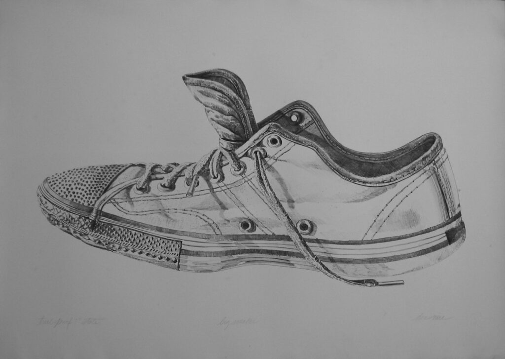 Big Sneaker (Black and White) - 62x107cm – Don Nice