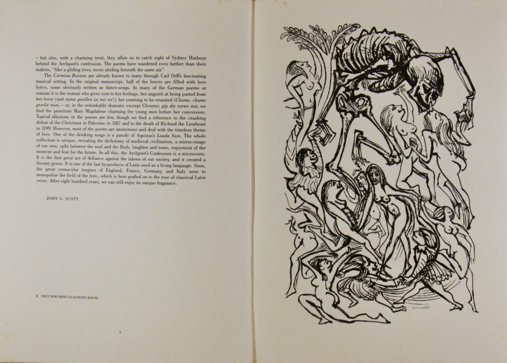 Songs of the Vagabond Scholars page 9 - 46x33cm page size – Donald Friend