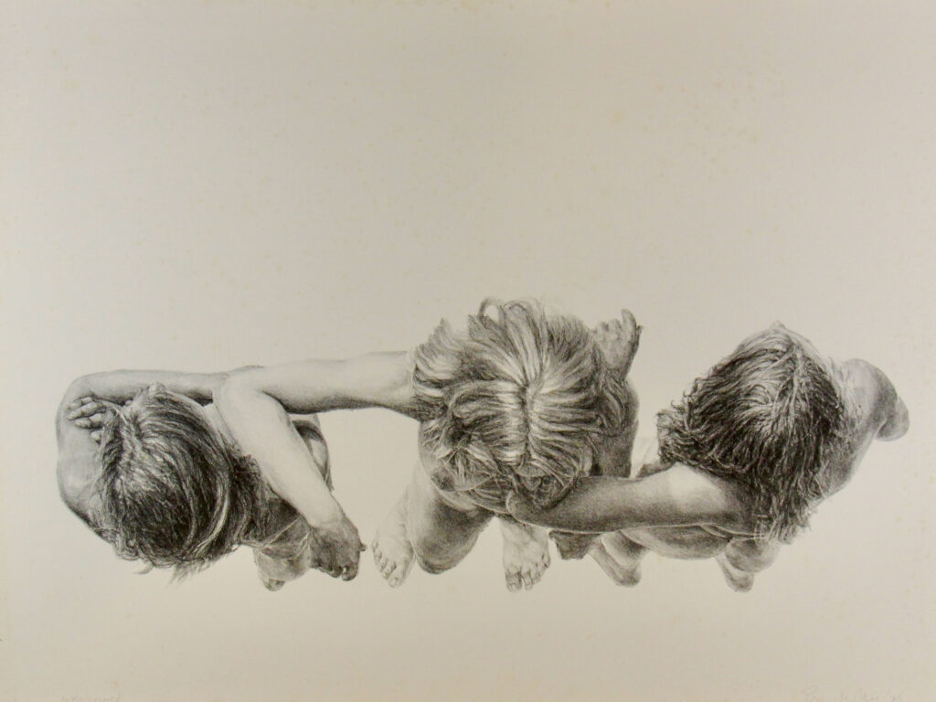 Three Graces - no background - black and white