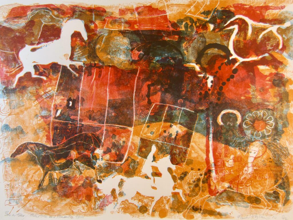 Prehistoric and Romantic Horse - 1992 76x56cm – Frank Hodgekinson