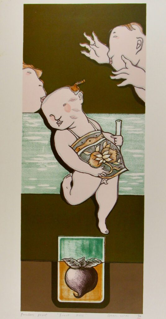 First Kiss - 79x41cm – Guan Wei