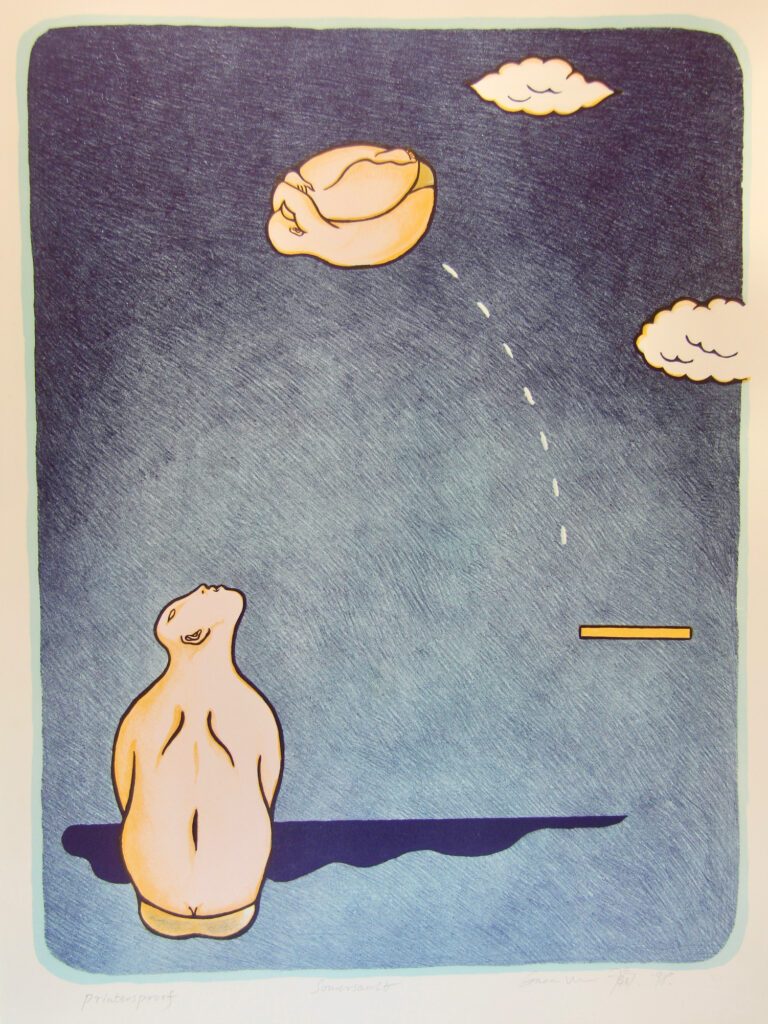 Somersault - 1998 76x57cm – Guan Wei