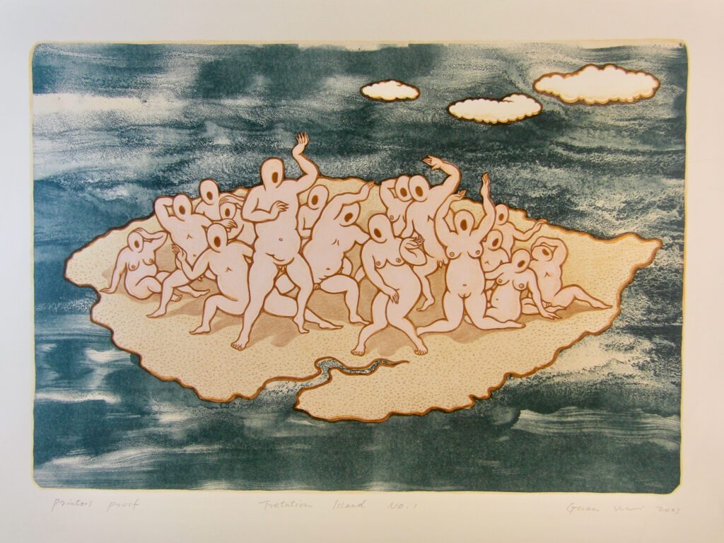 Trepitation (sic) Island - No. 1 2003 76x57cm – Guan Wei