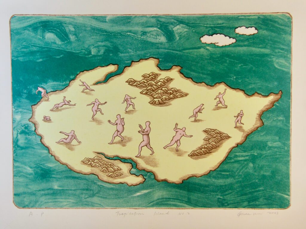 Trepitation (sic) Island - No. 2 2003 76x57cm – Guan Wei