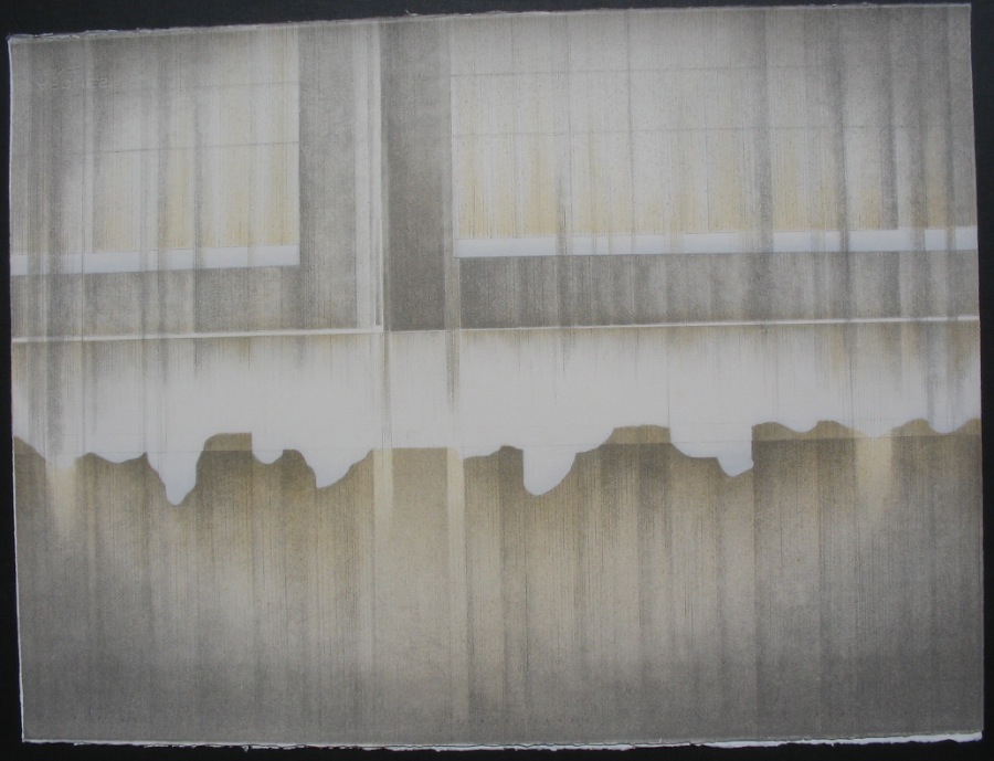 Series of 6 window views.  Sondag morgan. 76x 56cm