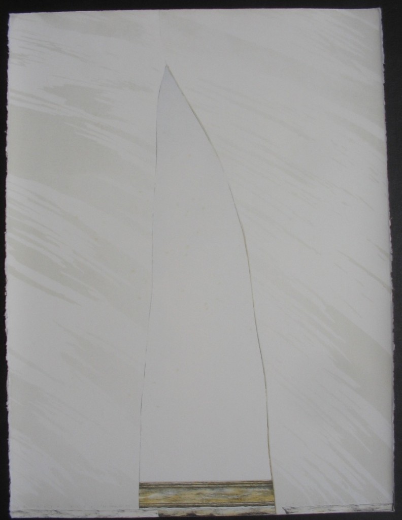 Series of 6 window views. Sail away. 76x 56cm