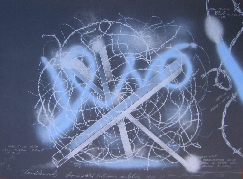 Tumbleweed on Black with Lots of Writing - 1970 56x76cm – James Rosenquist