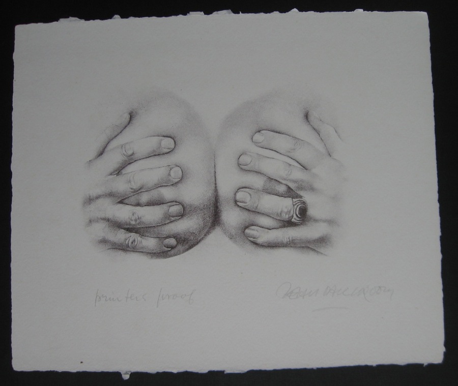 Hands of Breasts (bl & wht)