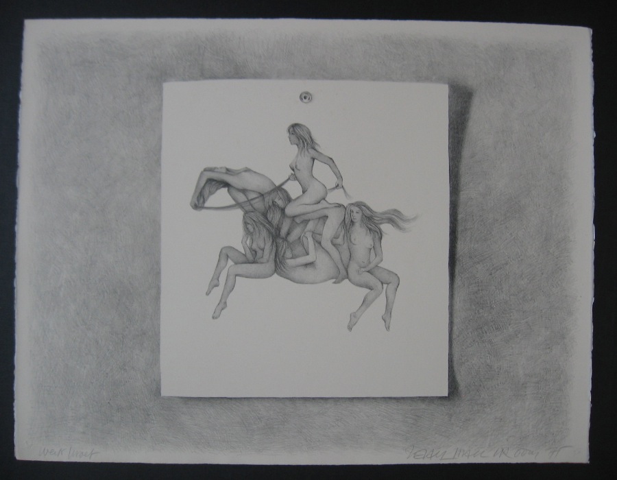 Horse girls (bl & wht)