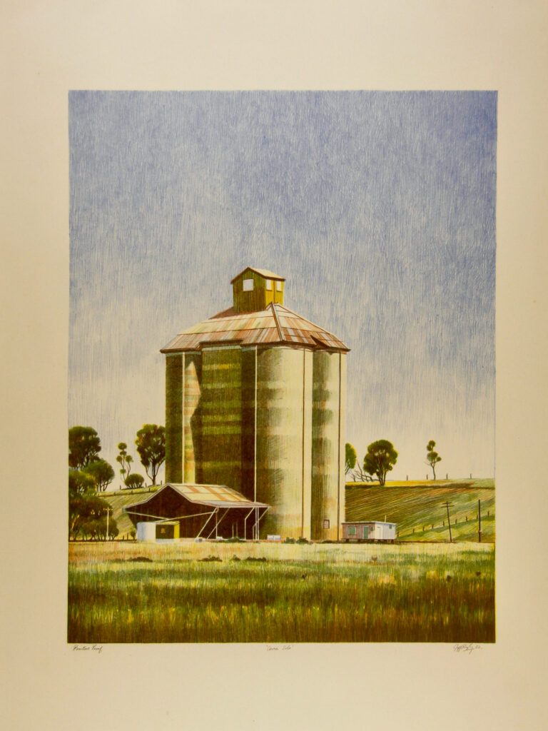 Cowra Silo - 1982 57x76cm – Jeff Rigby