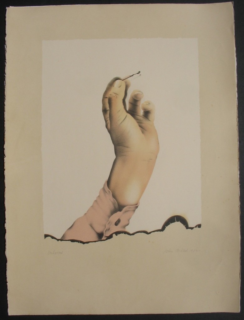 Burnt match. 56x76cm