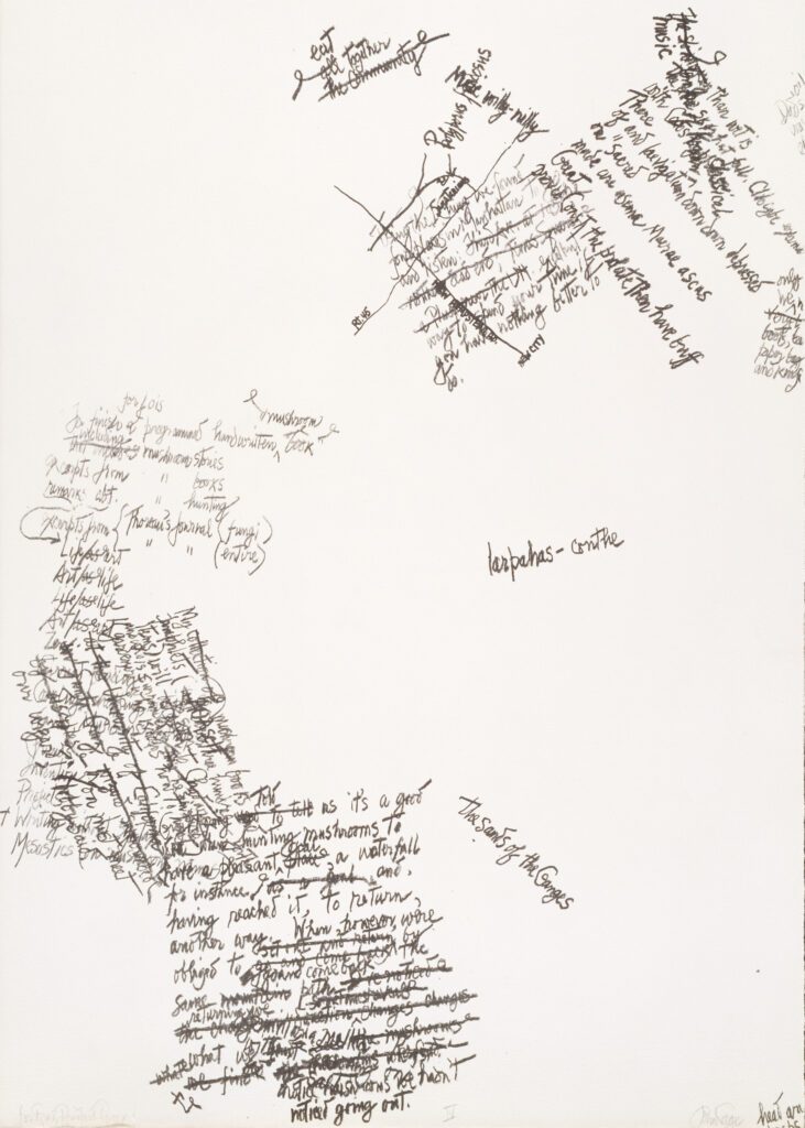 Mushroom Book Page 4 Writing – John Cage
