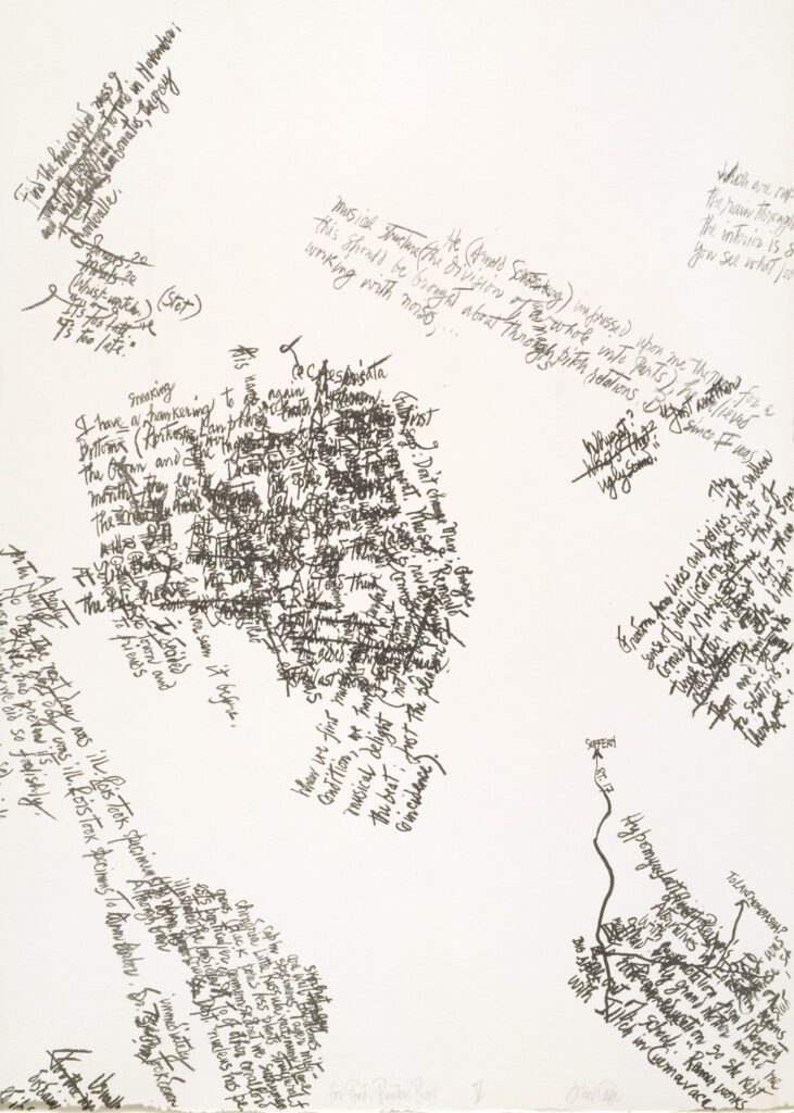 Mushroom Book Page 5 (John Cage Writing) – John Cage