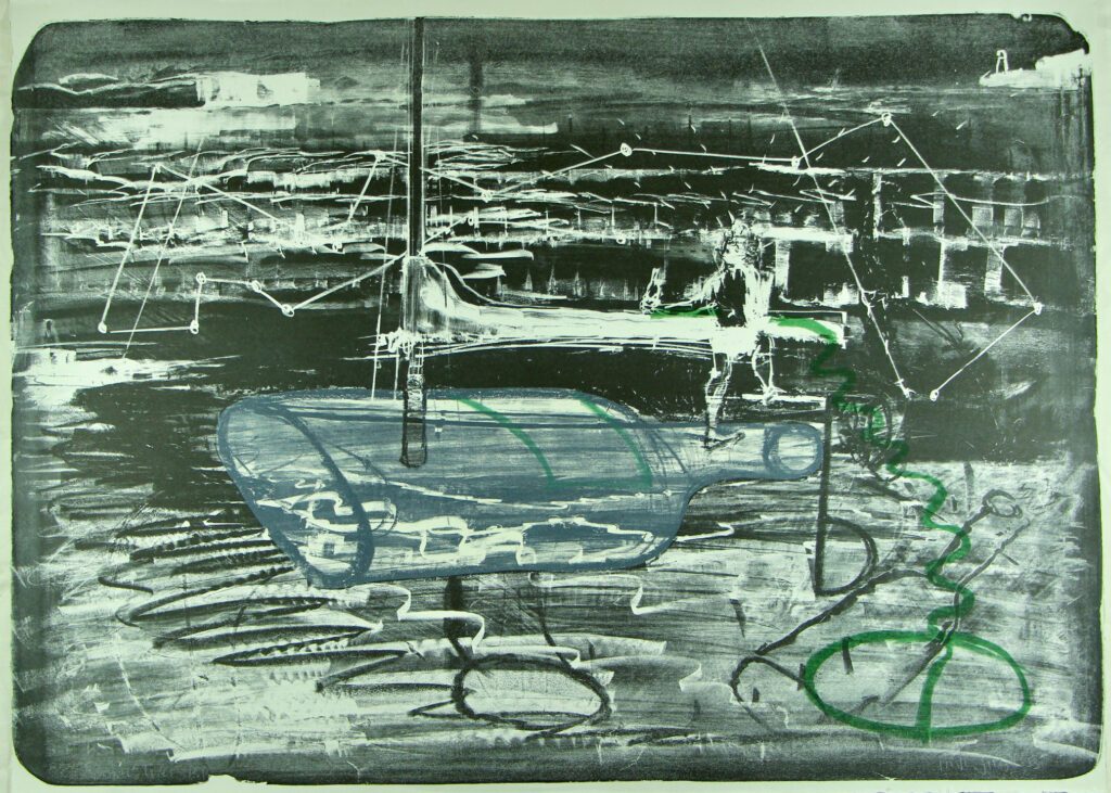 Bottle and Boat 6 - 57x76cm – John Firth-Smith