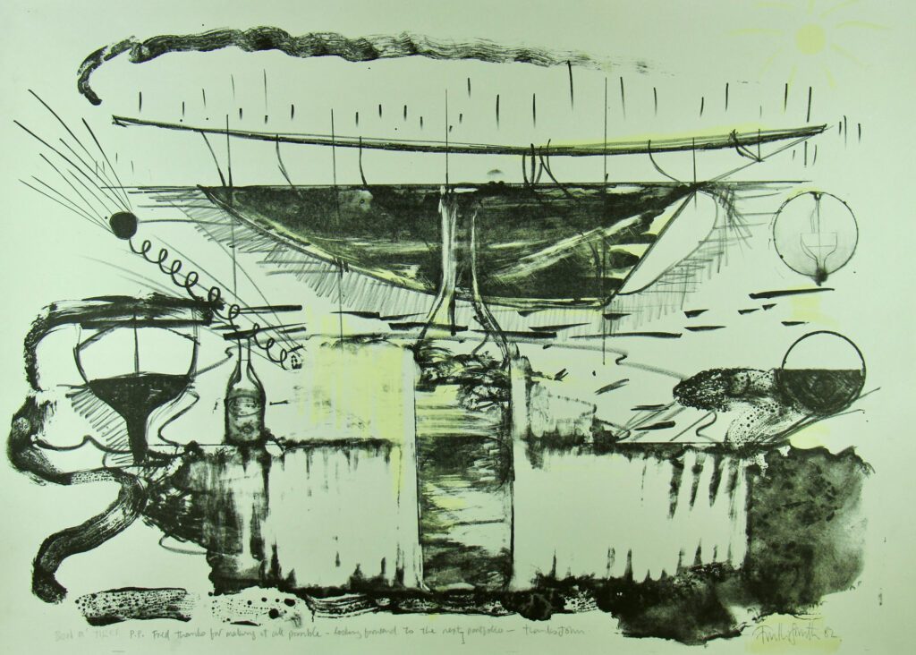 Bottle and Boat 1 - 57x76cm – John Firth-Smith