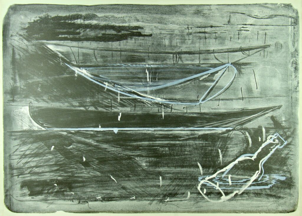 Bottle and Boat 4 - 57x76cm – John Firth-Smith
