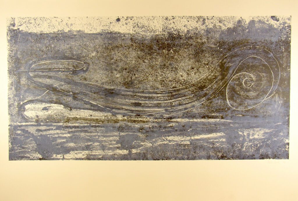 Spirit Silver Cobolt - 77x101cm – John Firth-Smith