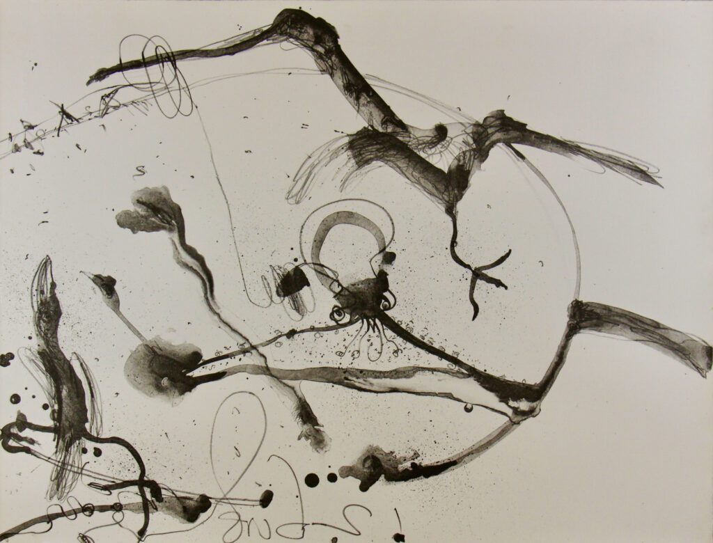 Octopus (Black and White) – John Olsen