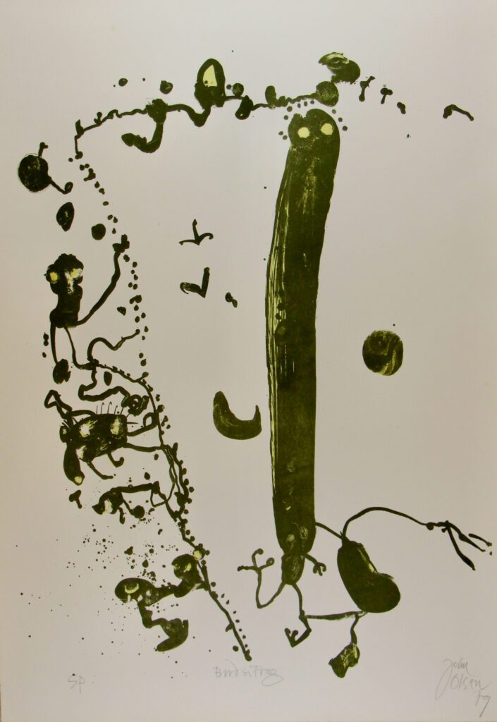 Bird and Frog (set no 6) Down Under - 92x64cm – John Olsen