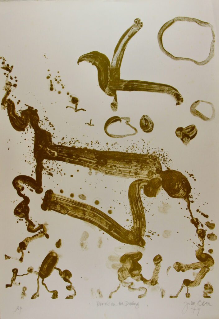 Bird on the Darling (set no 5) Down Under - 92x64cm – John Olsen