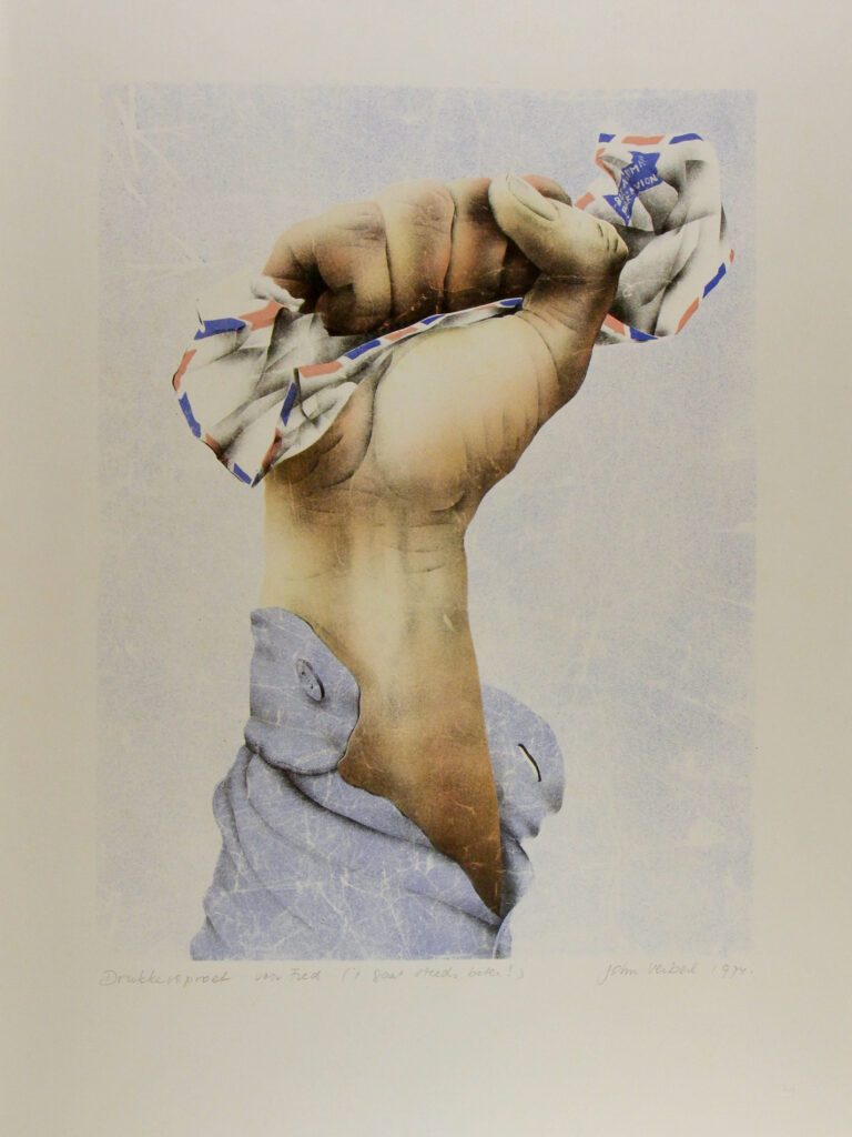 Fist with Letter 56x76cm – John Verberk