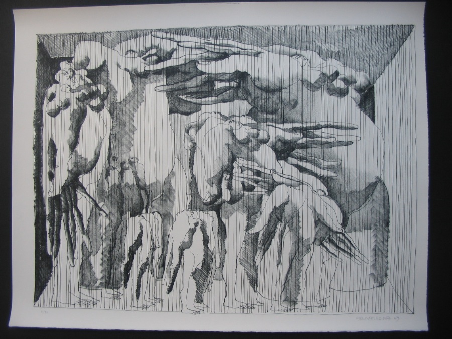 Joseph Pla-Narbona (spanish) Untitled Bl&Wht. 56x76cm
