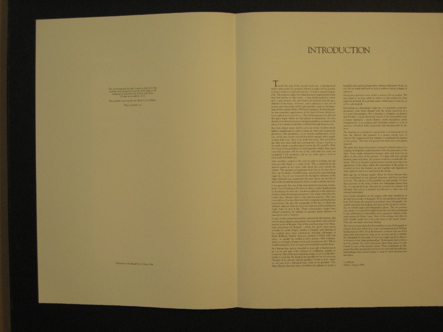 Australian Portraits. Text page