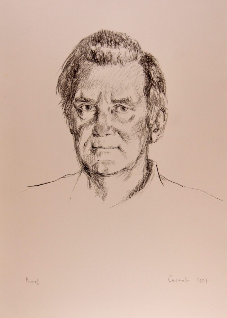 Morris West Novelist (No 9) - 61x43cm sheet – Judy Cassab