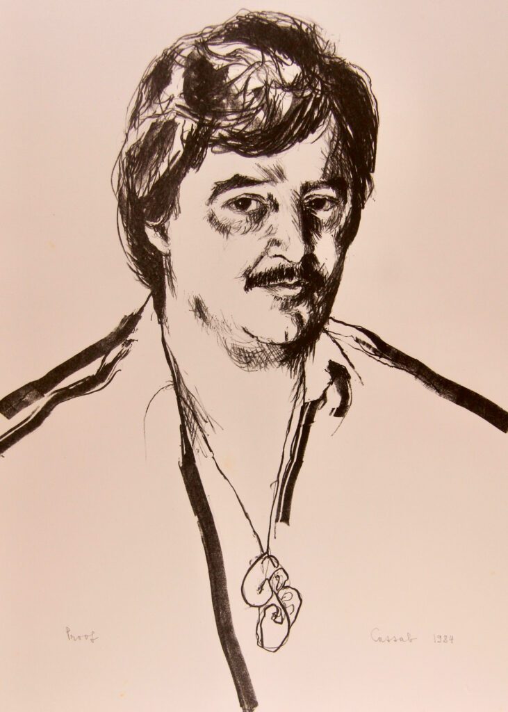 Peter Sculthorpe Composer (No 3) - 61x43cm sheet – Judy Cassab
