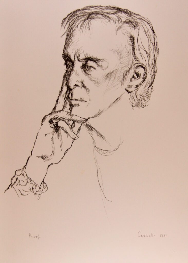 Sir Robert Helpmann Actor, Dancer, Producer, Choreographer (No 2) - 61x43cm sheet – Judy Cassab