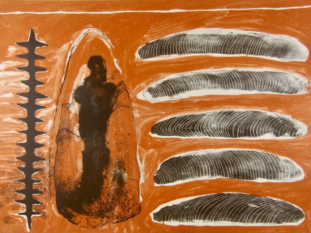 Red Rock - 1998 57x76cm – Judy Watson