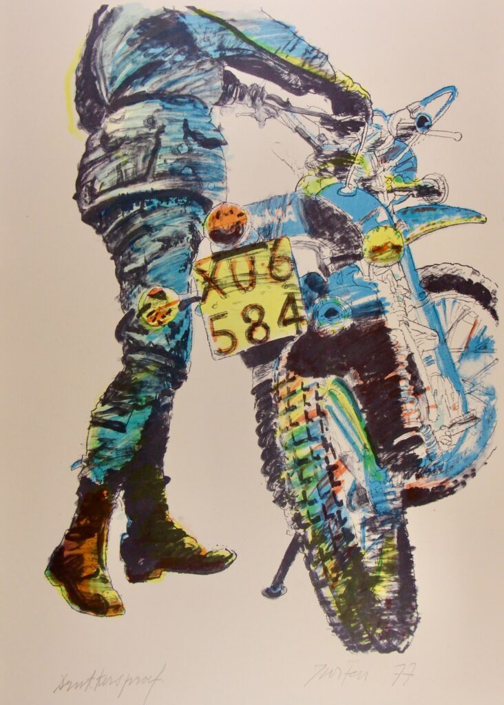 Mounting Bike - Motorcycle Series 63x90cm – Jurjen De Haan
