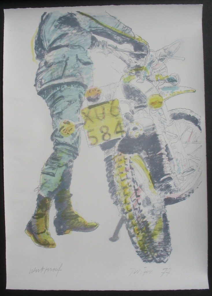 Motorcycle series 4. Mounting  (Light version) 63x90cm