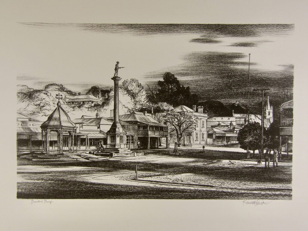 Old Mining Town 3 Burra - 1984 56x76cm – Kenneth Jack